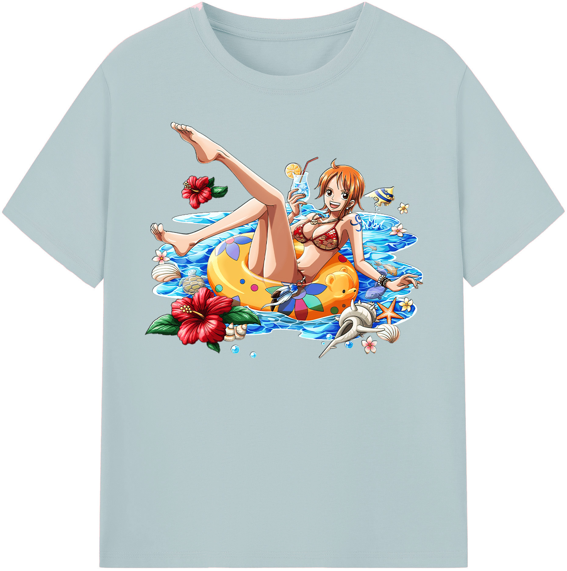 ワンピース ナミ ONE PIECE Nami 綿100％半袖Tシャツ（フロントプリント）